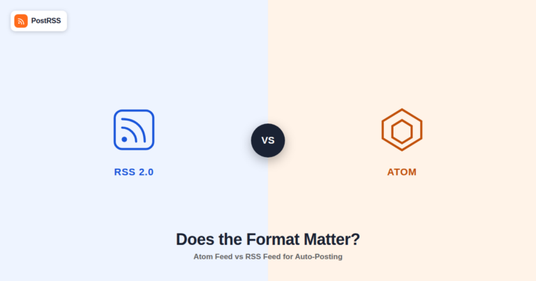 Atom Feed vs RSS Feed: Does It Matter for Auto-Posting?