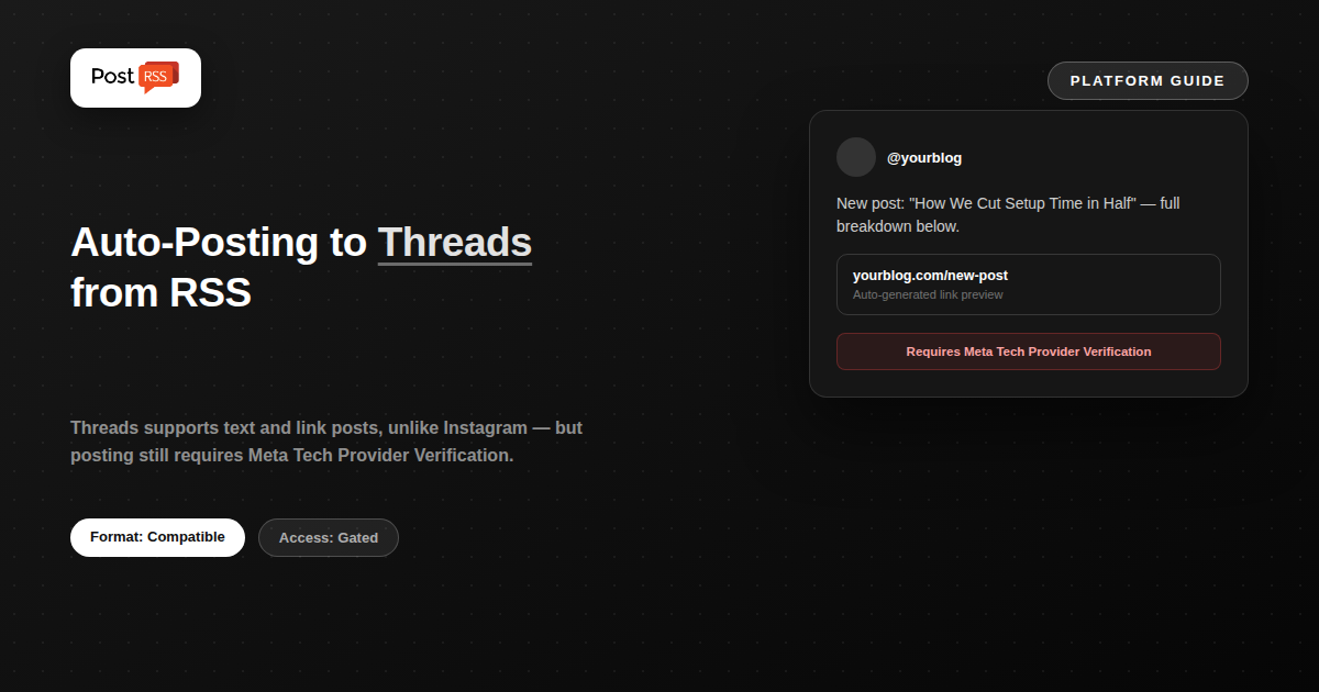 Auto-Posting to Threads from an RSS Feed: What’s Possible in 2026