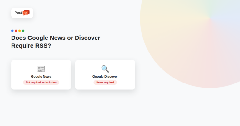 Does Google News or Discover Require an RSS Feed in 2026?