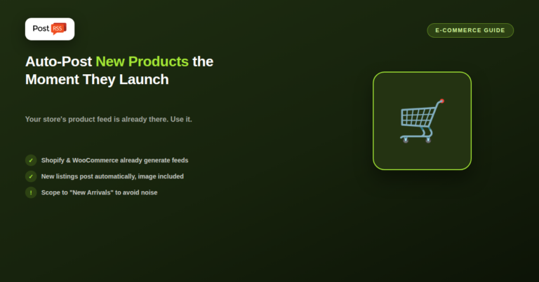 How E-commerce Stores Automate New Product Launch Announcements with RSS