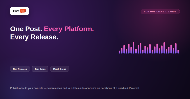 How Musicians, Bands and Independent Artists Automate Release & Tour Announcements
