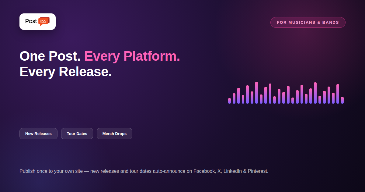 How Musicians, Bands and Independent Artists Automate Release & Tour Announcements