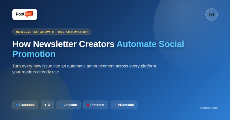 How Podcasters and Newsletter Creators Automate Cross-Posting with RSS