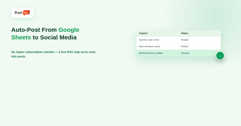 How to Auto-Post from Google Sheets to Social Media (No Zapier Needed)