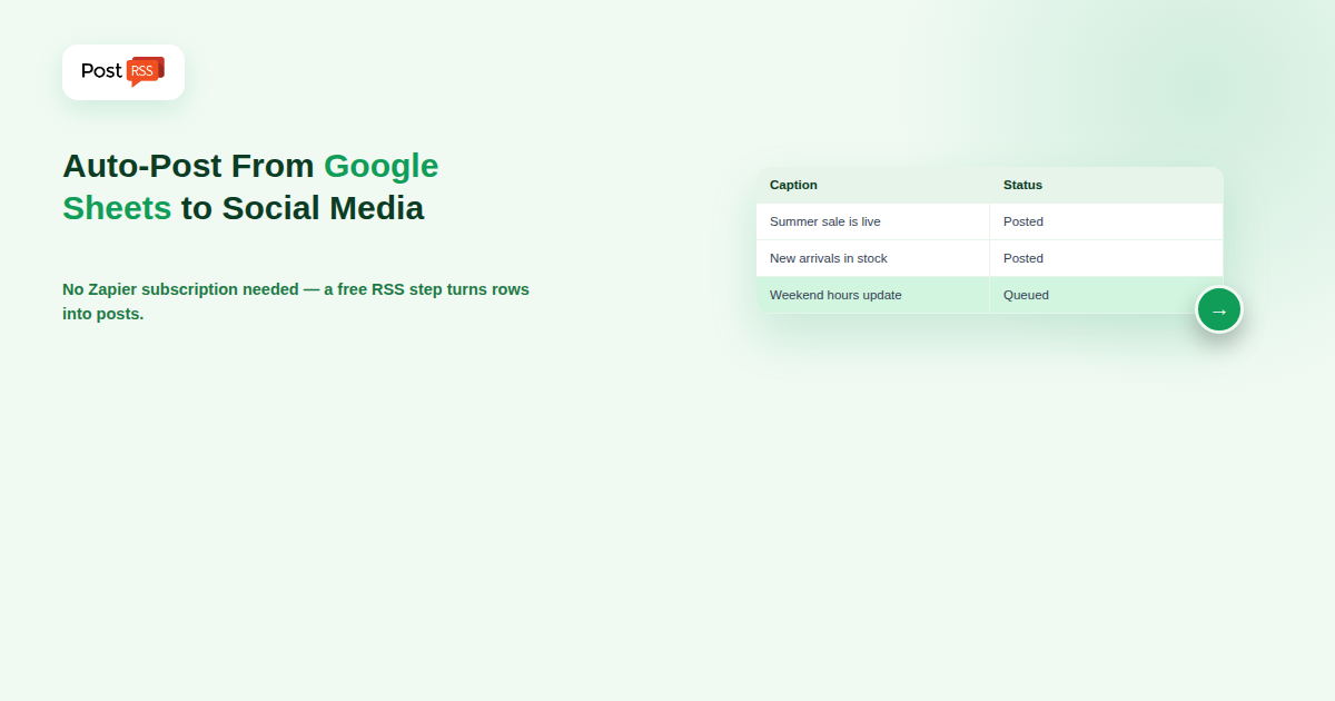 How to Auto-Post from Google Sheets to Social Media (No Zapier Needed)