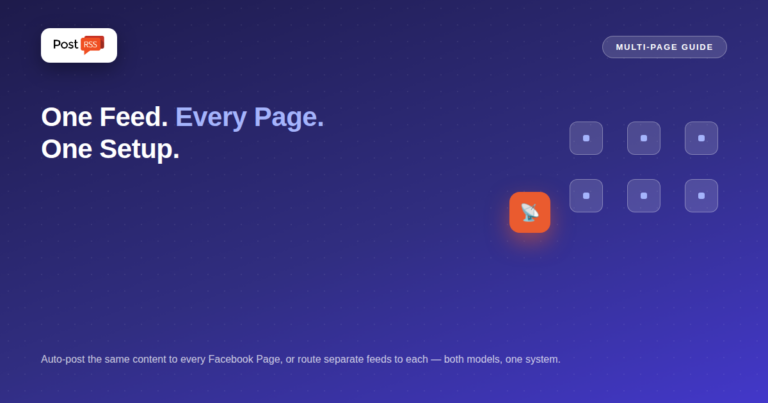 How to Auto-Post the Same Content to Multiple Facebook Pages at Once