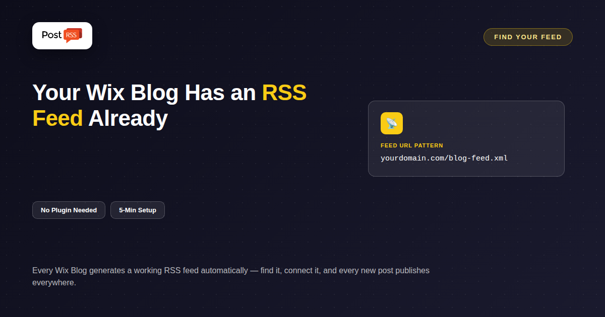 How to Find Your Wix RSS Feed and Auto-Post It