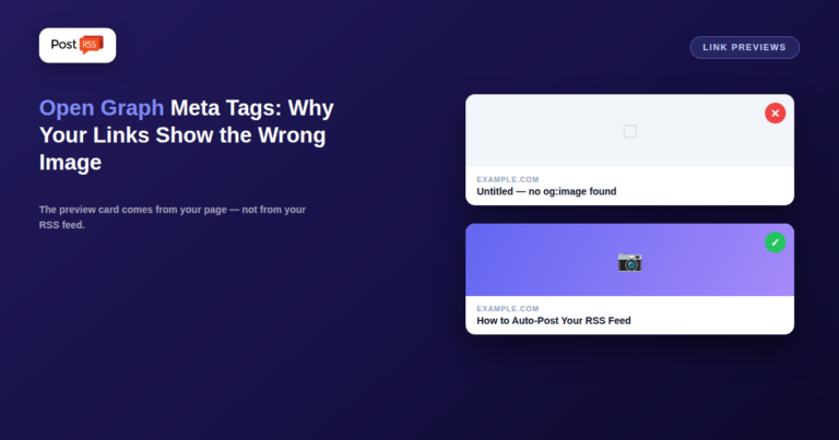 Open Graph Meta Tags: Why Your Auto-Posted Links Show the Wrong Image