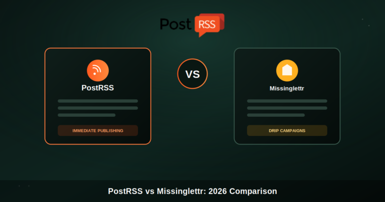 PostRSS vs Missinglettr: The Best RSS-to-Social Automation Tool in 2026