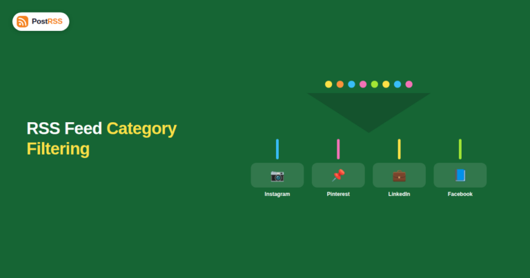 RSS Feed Category Filtering: Auto-Post Topics to the Right Social Accounts