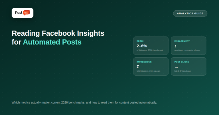 Reading Facebook Page Insights for Automated Posts: A Practical Guide
