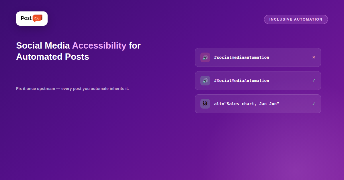 Social Media Accessibility: How to Make Automated Posts Readable for Everyone