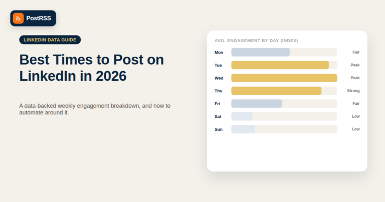 Best Times to Post on LinkedIn in 2026 (Data-Backed Guide)