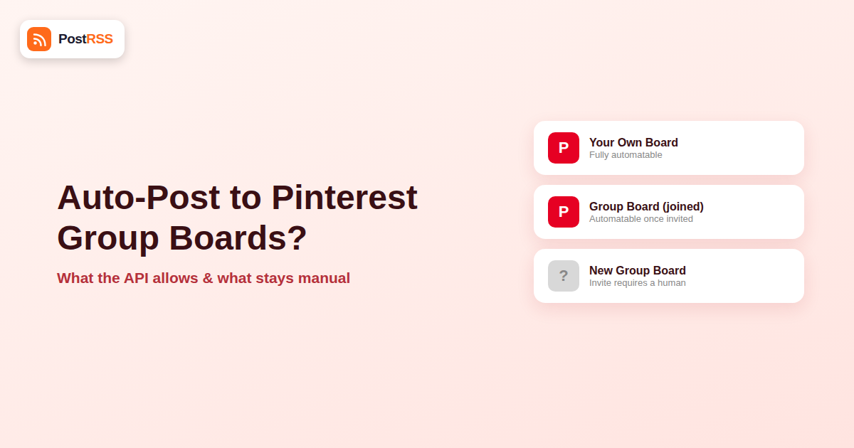 Can You Auto-Post RSS Feeds to Pinterest Group Boards?