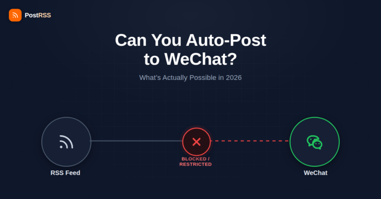 Can You Auto-Post RSS Feeds to WeChat? What’s Actually Possible in 2026