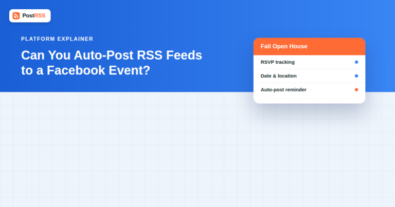 Can You Auto-Post RSS Feeds to a Facebook Event?