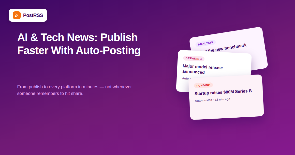 How AI and Tech News Sites Use RSS Auto-Posting to Publish Faster