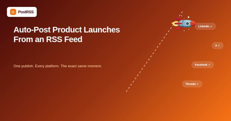How to Auto-Post Product Launch Announcements from an RSS Feed