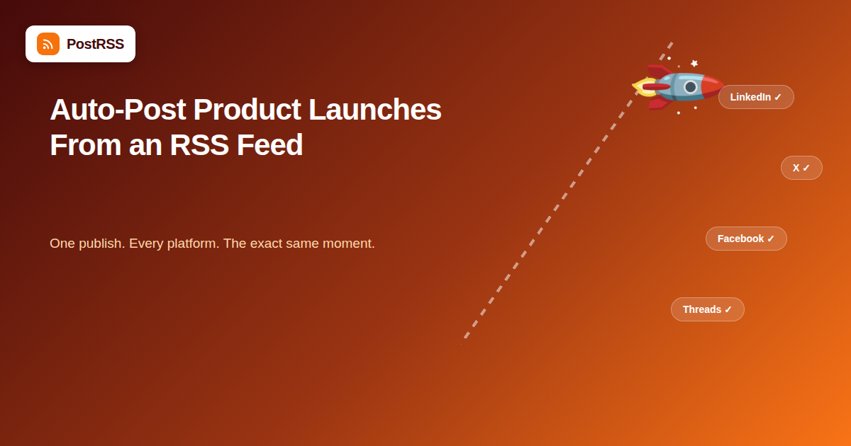 How to Auto-Post Product Launch Announcements from an RSS Feed
