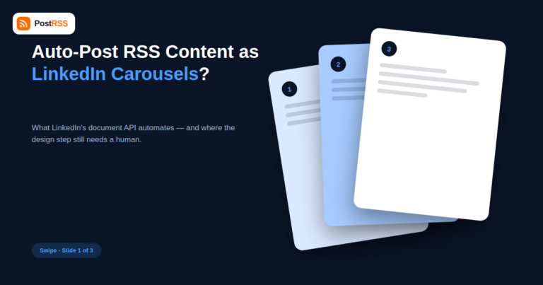 How to Auto-Post RSS Feed Content as LinkedIn Carousel Posts