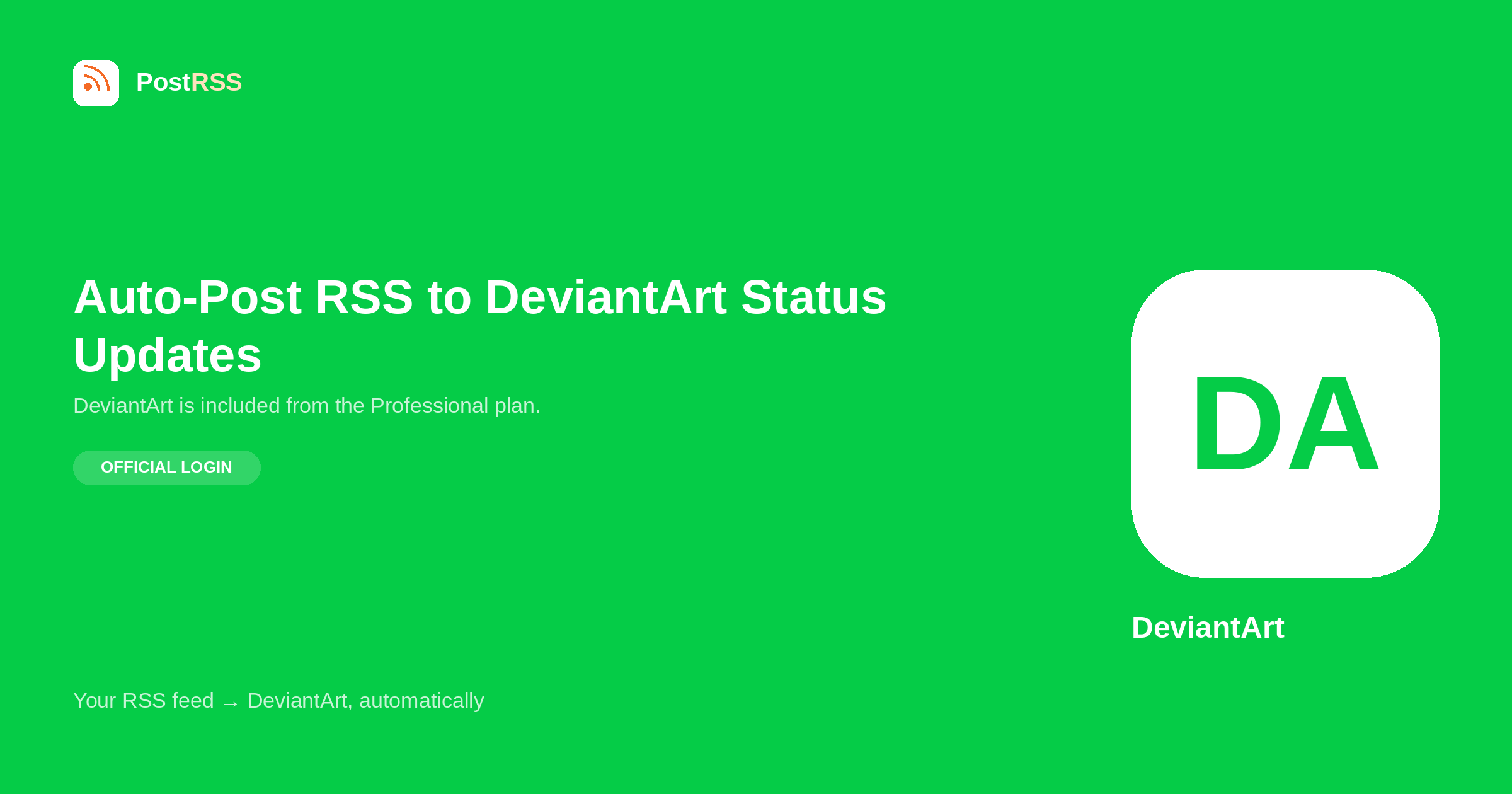 How to Auto-Post RSS to DeviantArt Status Updates (2026)