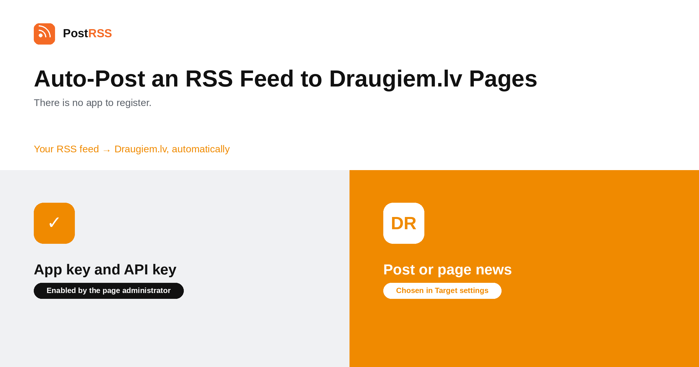 How to Auto-Post an RSS Feed to Draugiem.lv Pages (2026)