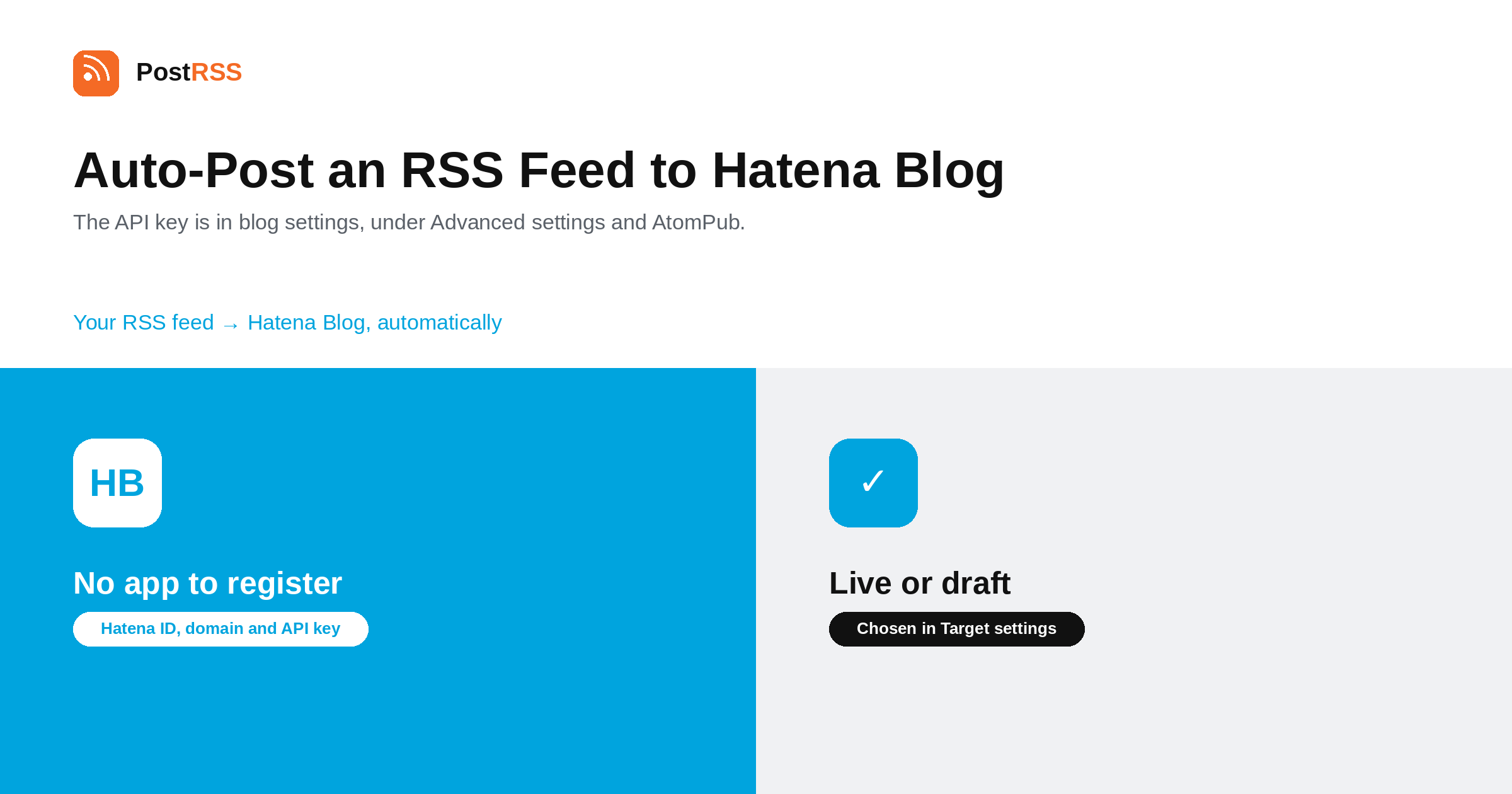 How to Auto-Post an RSS Feed to Hatena Blog (2026)