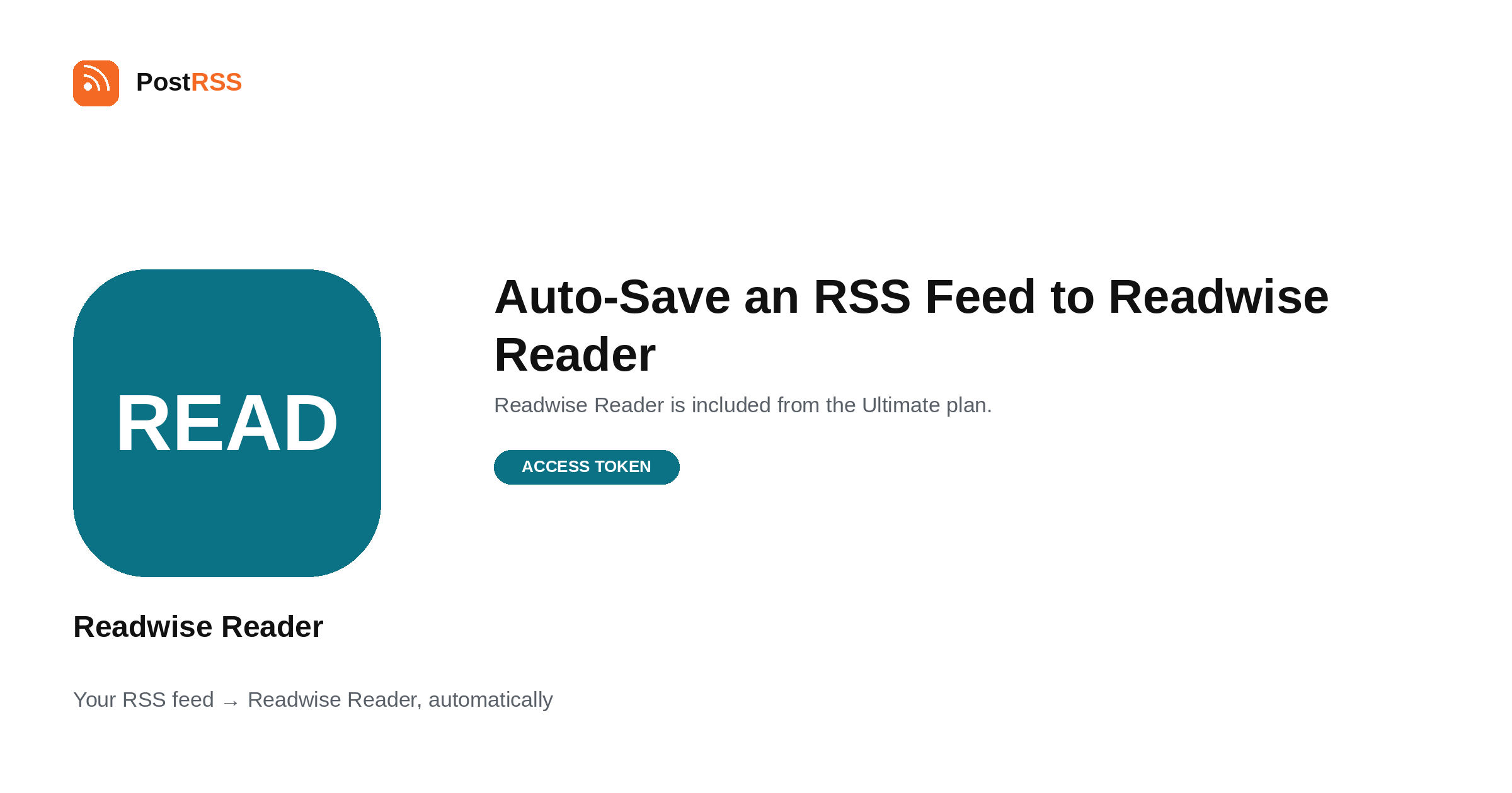 How to Auto-Save an RSS Feed to Readwise Reader (2026)