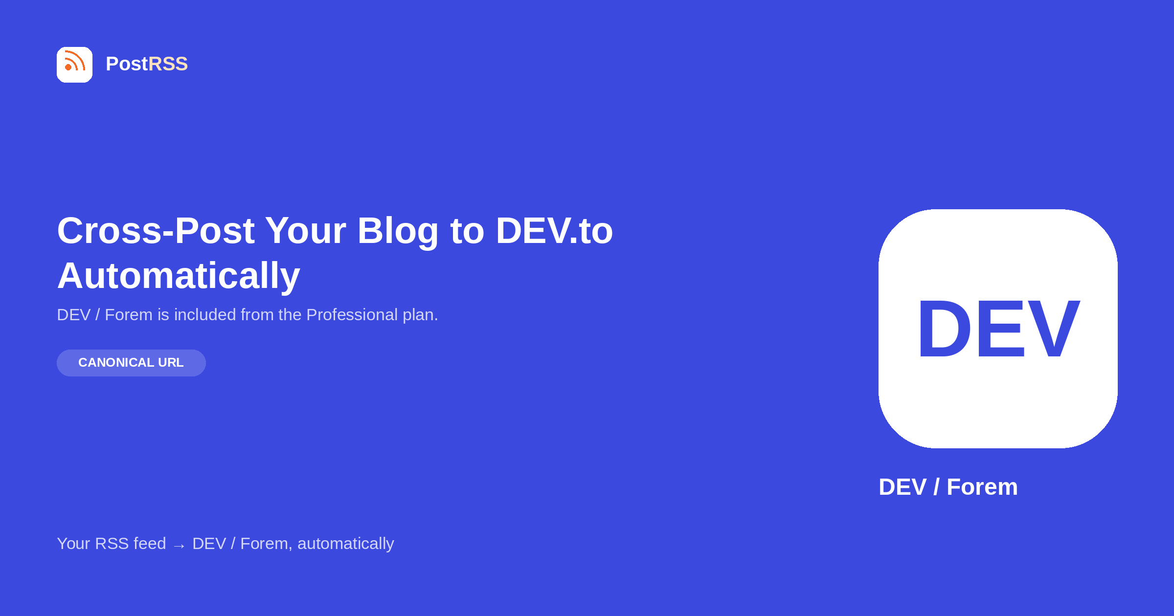 How to Cross-Post Your Blog to DEV.to Automatically (Canonical URL)