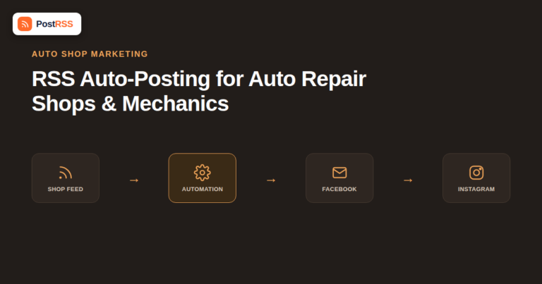 RSS Auto-Posting for Auto Repair Shops and Mechanics