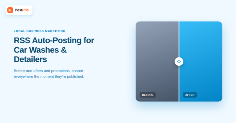 RSS Auto-Posting for Car Washes and Auto Detailing Businesses