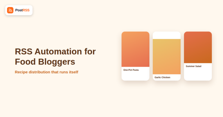 RSS Auto-Posting for Food Bloggers and Recipe Websites