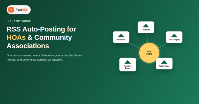 RSS Auto-Posting for HOAs and Community Associations
