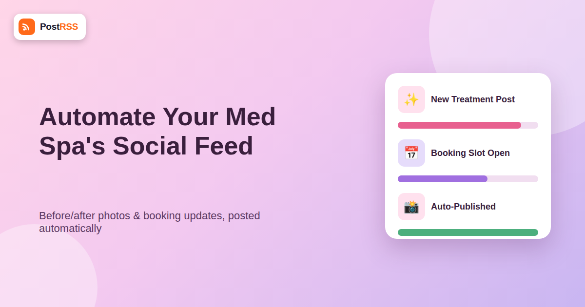 RSS Auto-Posting for Med Spas and Aesthetic Clinics