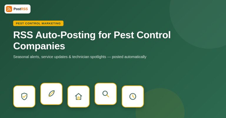 RSS Auto-Posting for Pest Control Companies