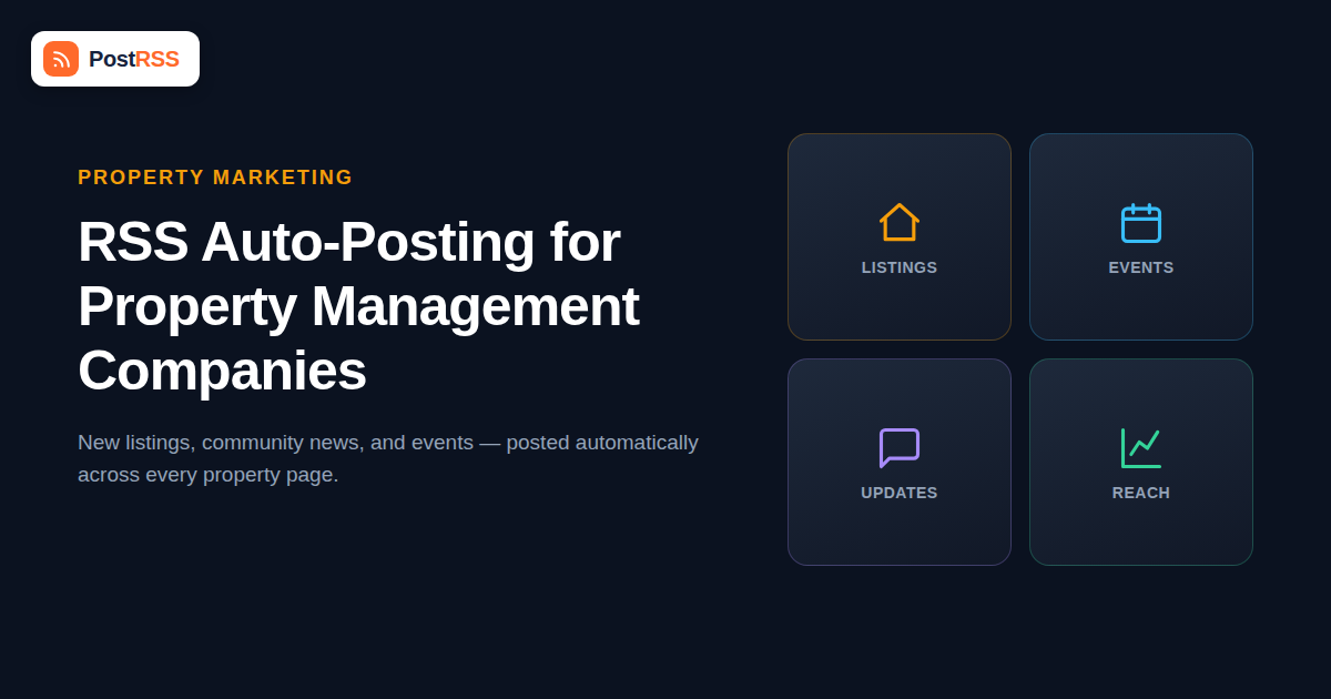 RSS Auto-Posting for Property Management Companies