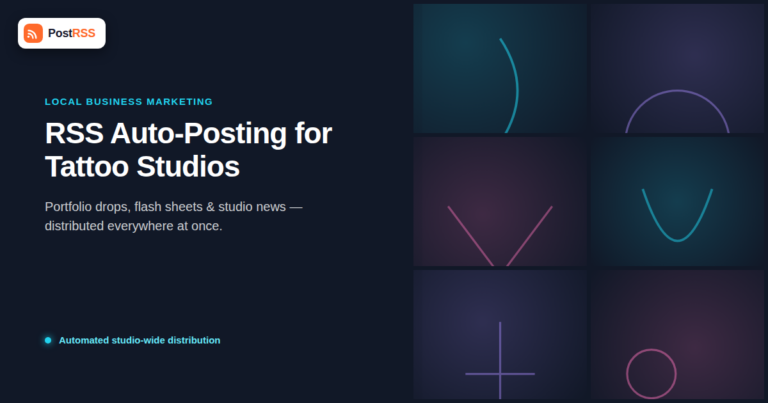 RSS Auto-Posting for Tattoo Studios and Piercing Shops