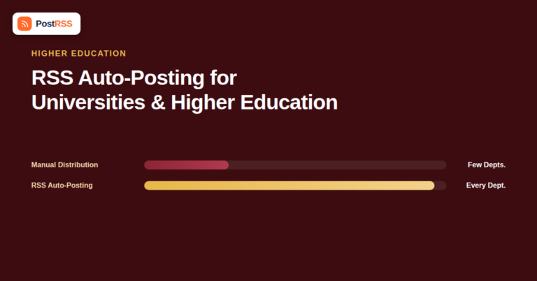 RSS Auto-Posting for Universities and Higher Education Institutions