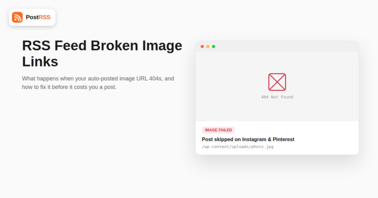 RSS Feed Broken Image Links: What Happens When Your Auto-Posted Image URL 404s