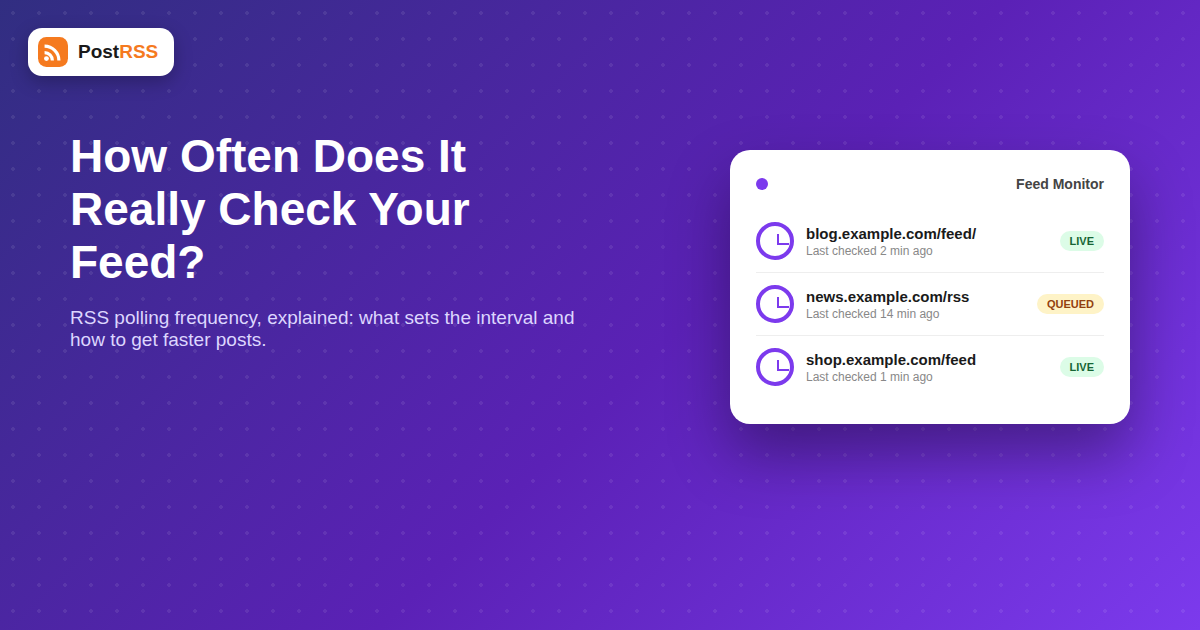 RSS Polling Frequency: How Often Does Auto-Posting Check Your Feed?