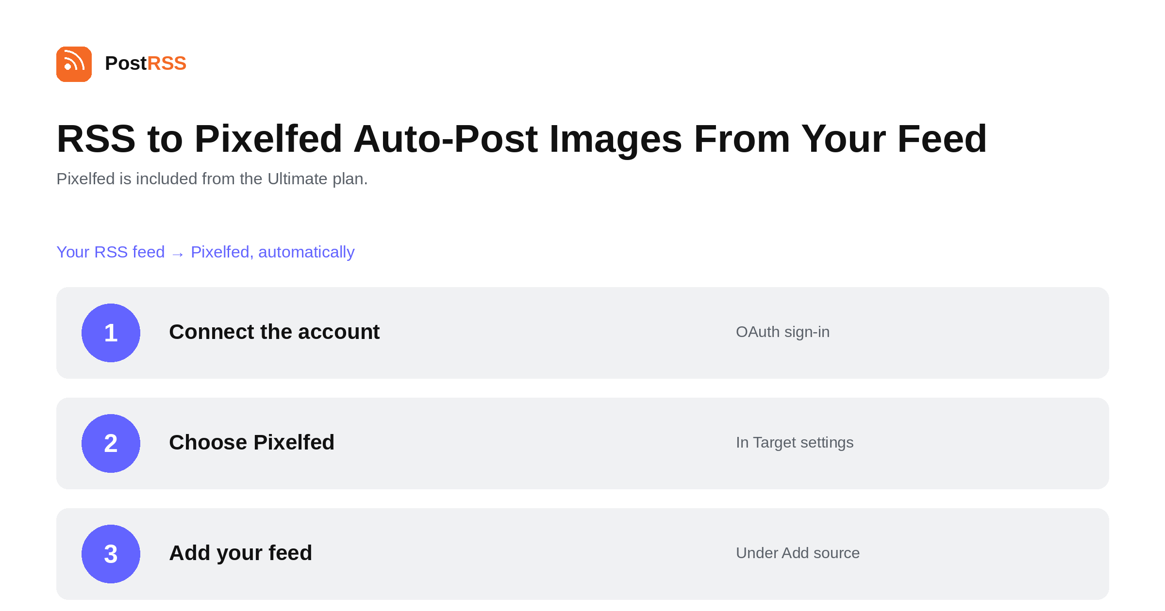 RSS to Pixelfed: Auto-Post Images From Your Feed