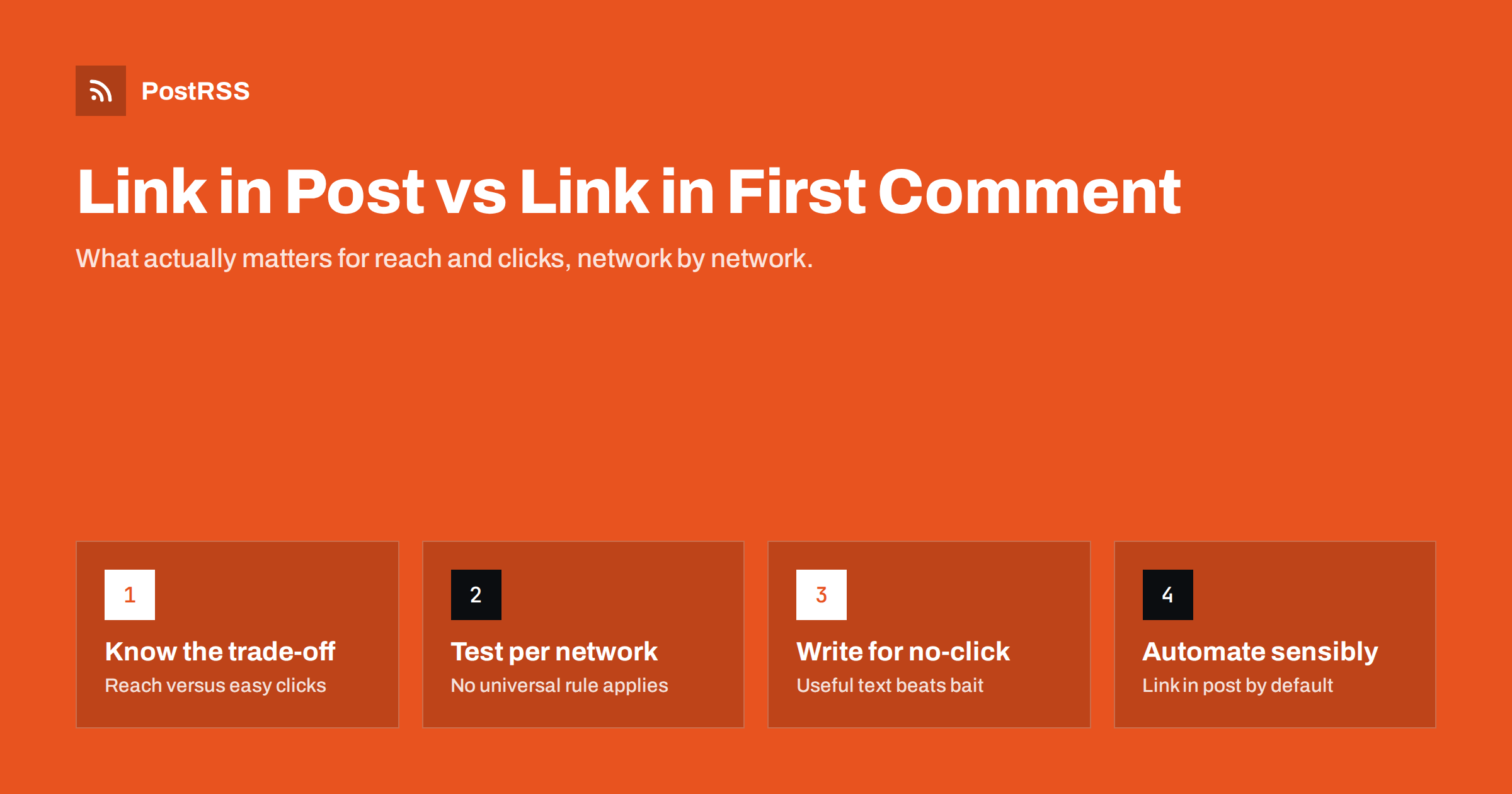 Link in Post vs Link in First Comment: What Works for Reach