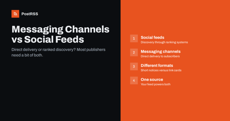 Messaging Channels vs Social Feeds for Content Distribution