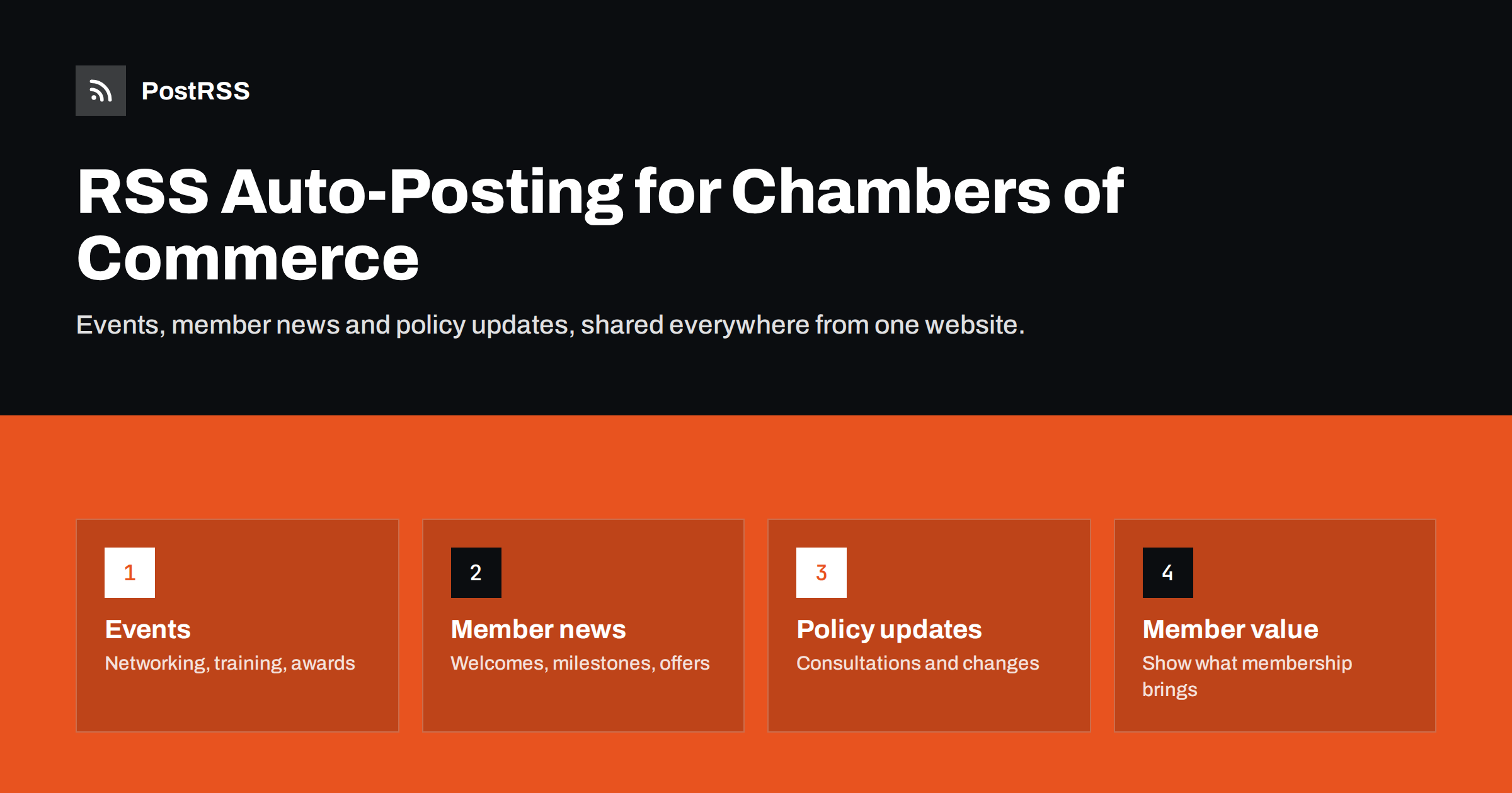 RSS Auto-Posting for Chambers of Commerce and Business Clubs