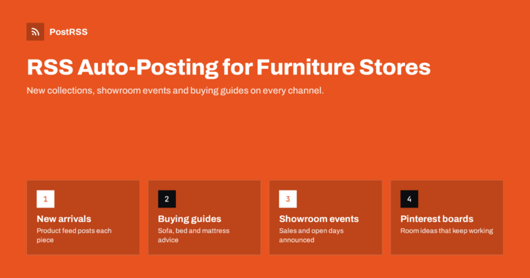 RSS Auto-Posting for Furniture and Mattress Stores