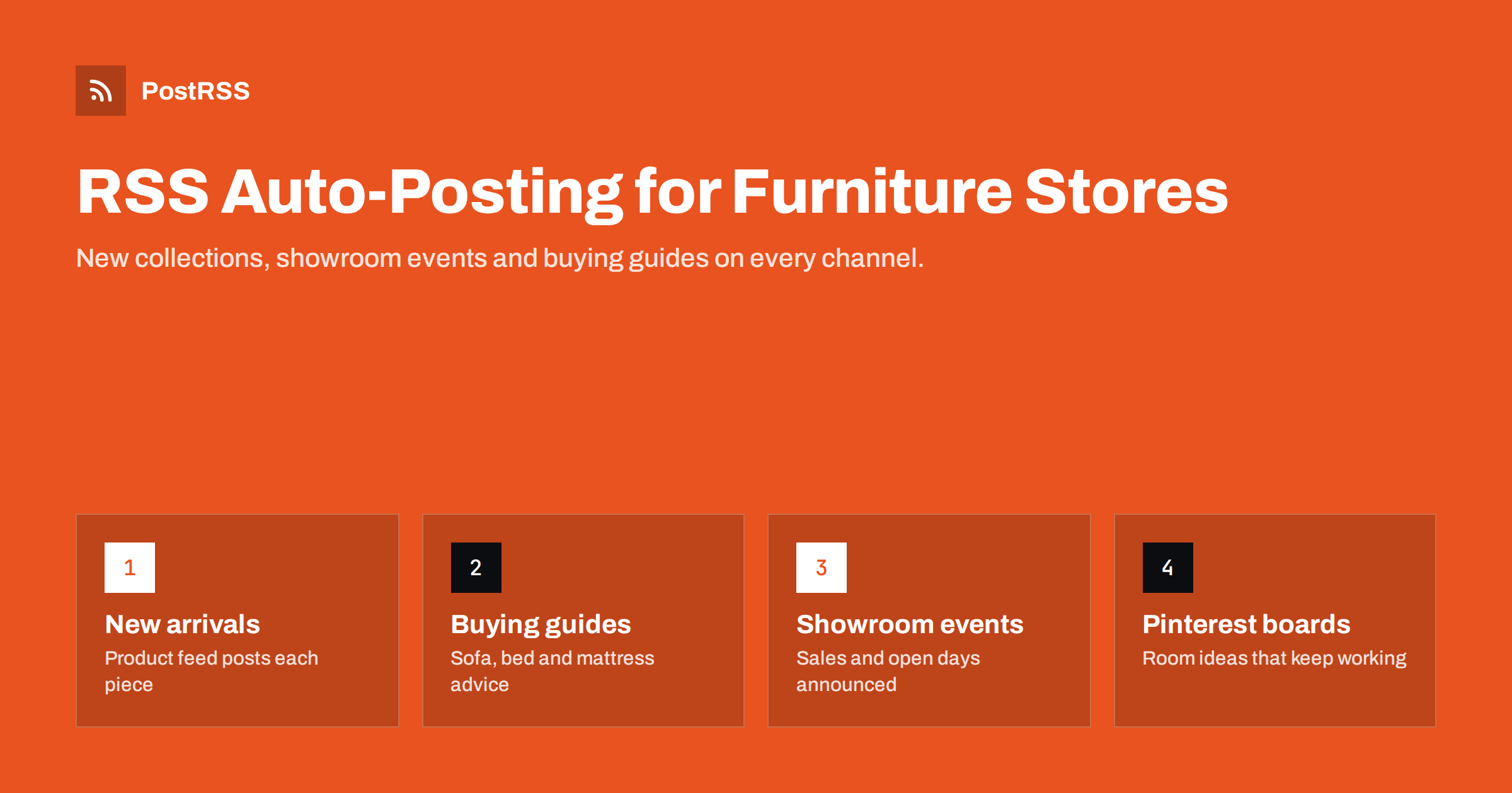 RSS Auto-Posting for Furniture and Mattress Stores