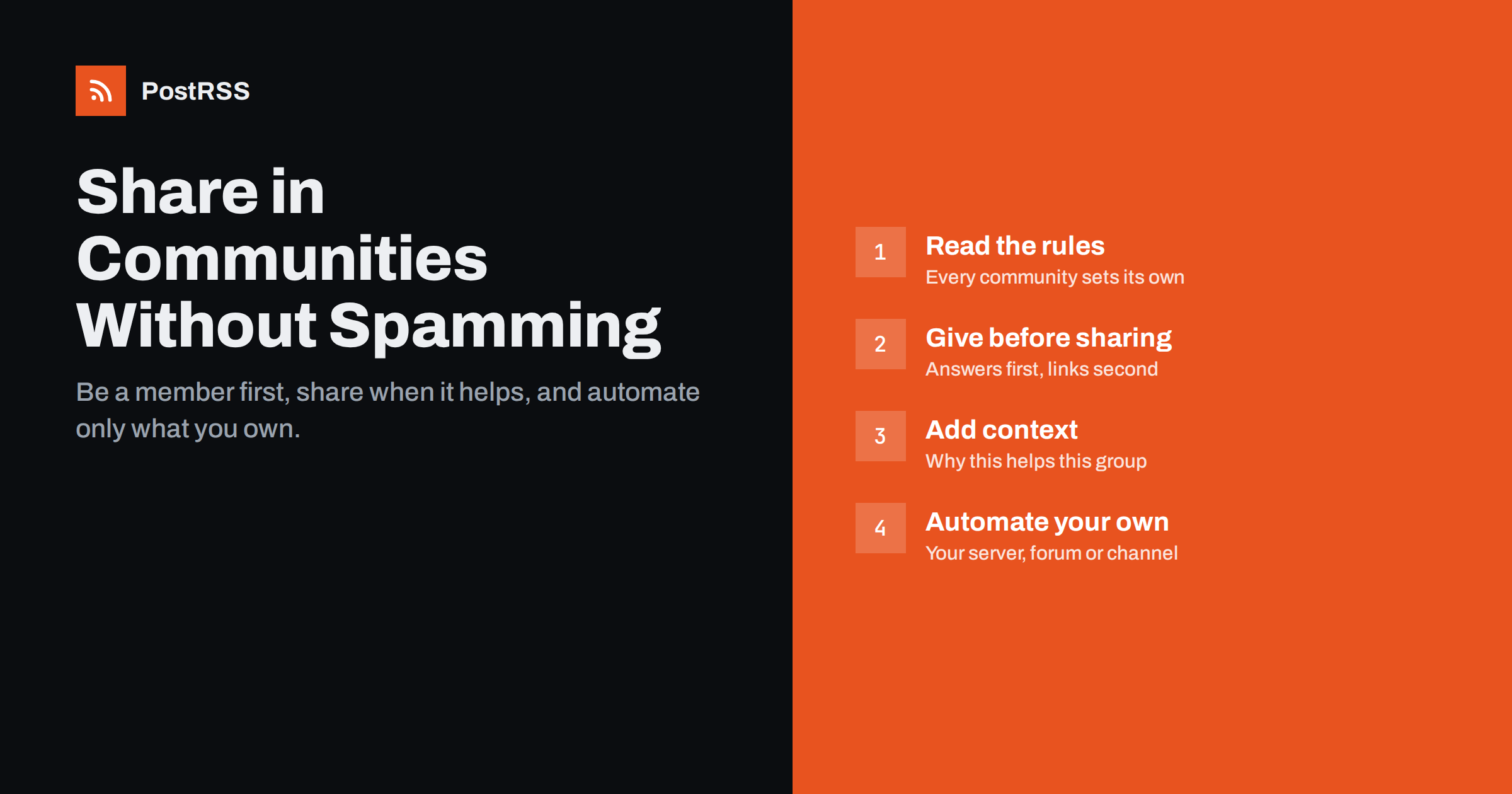 Sharing Your Content in Online Communities Without Spamming