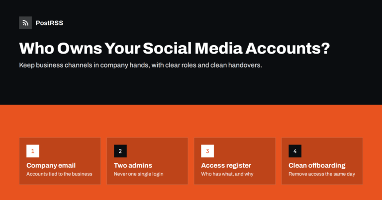 Who Owns Your Social Accounts? Access Rules for Small Teams