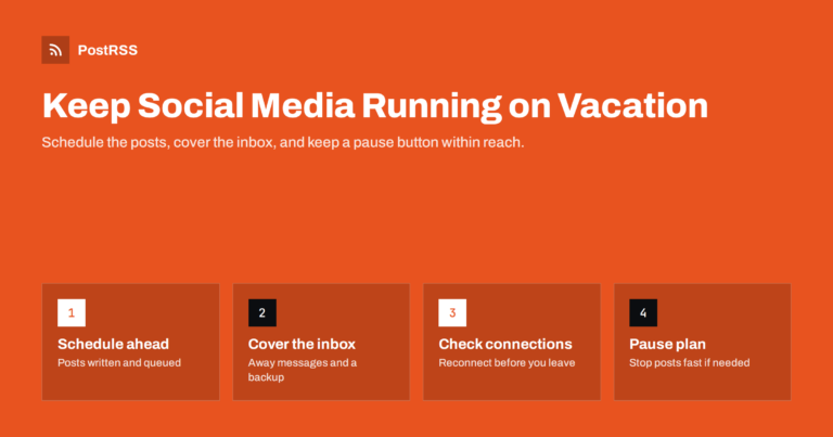 How to Keep Social Media Running While You Are on Vacation