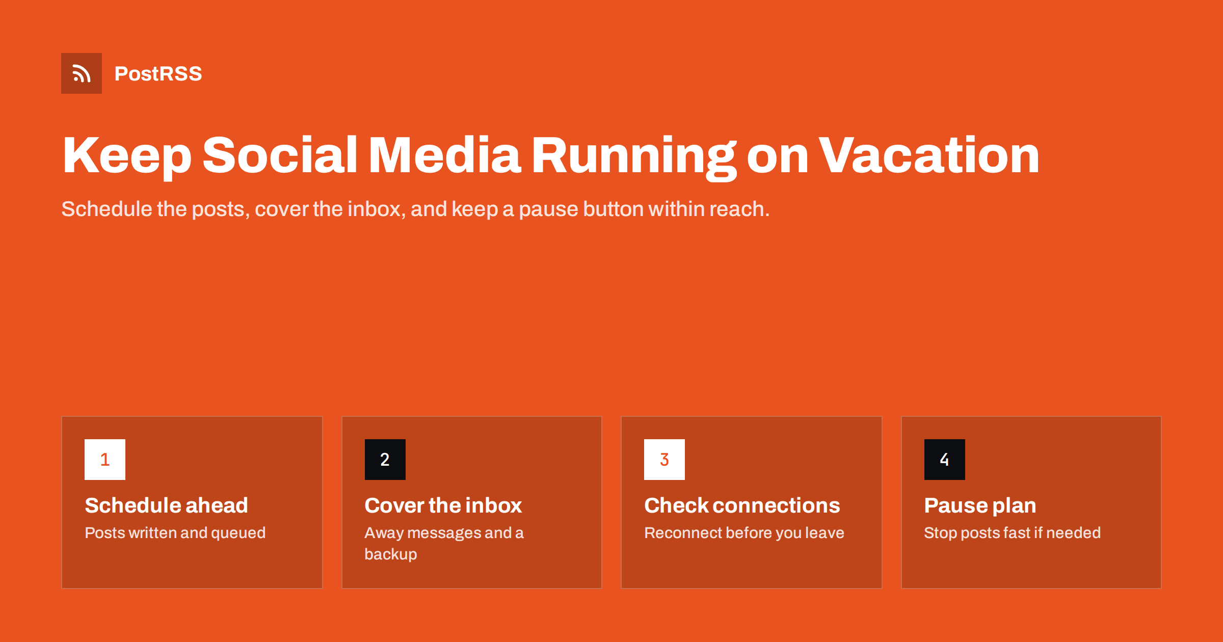 How to Keep Social Media Running While You Are on Vacation
